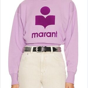 Isabel Marant Purple Logo Sweatshirt